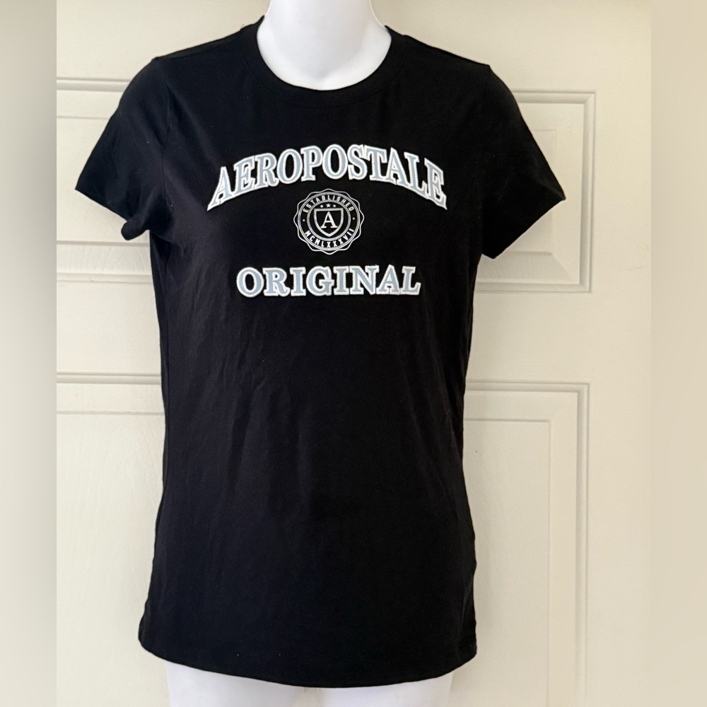 Aeropostale Black Original Logo Tee